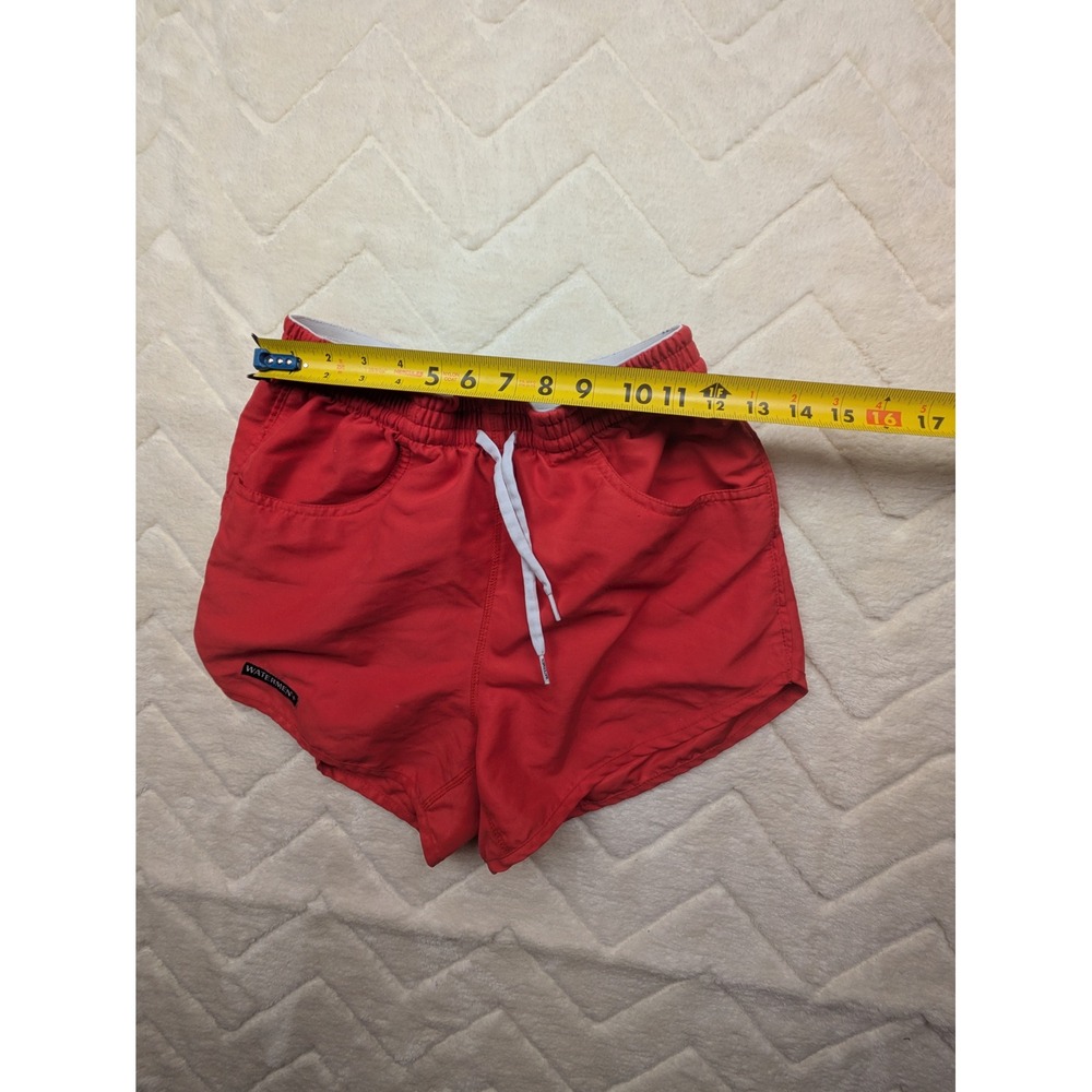 Watermen Brand Red Lifeguard Board Shorts Swim Trunks Mens Small